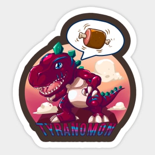 fanart tyranomon Sticker